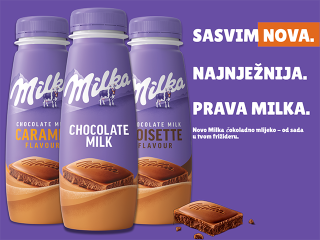 Stiglo je nešto potpuno novo i neodoljivo – Milka čokoladno mlijeko! 